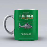 Thumbnail for Airbus Helicopters AS565 MBe Panther design on green ceramic mug, double-side print