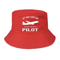 Thumbnail for Get High Every Day Sleep With A Pilot summer hat - red