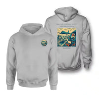 Thumbnail for VINTAGE G4293 - The Cave Of Winds Survey - Double-Side Hoodie design on lightgray double side