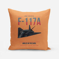 Thumbnail for F-117A Nighthawk design on orange pillow