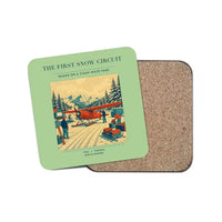 Thumbnail for The First Snow Circuit - Designed Coasters design on light green 1-piece