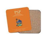 Thumbnail for Palm Springs International Airport (PSP) design on orange 1 piece coaster
