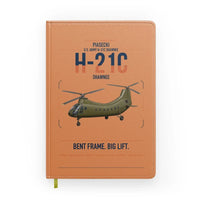Thumbnail for Piasecki H-21C Shawnee design on orange notebook