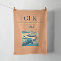 Thumbnail for Grand Forks International Airport (GFK) design on orange towel