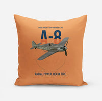 Thumbnail for Focke-Wulf Fw 190A-8 design on orange pillow