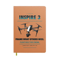 Thumbnail for DJI Inspire 3 design on orange notebook