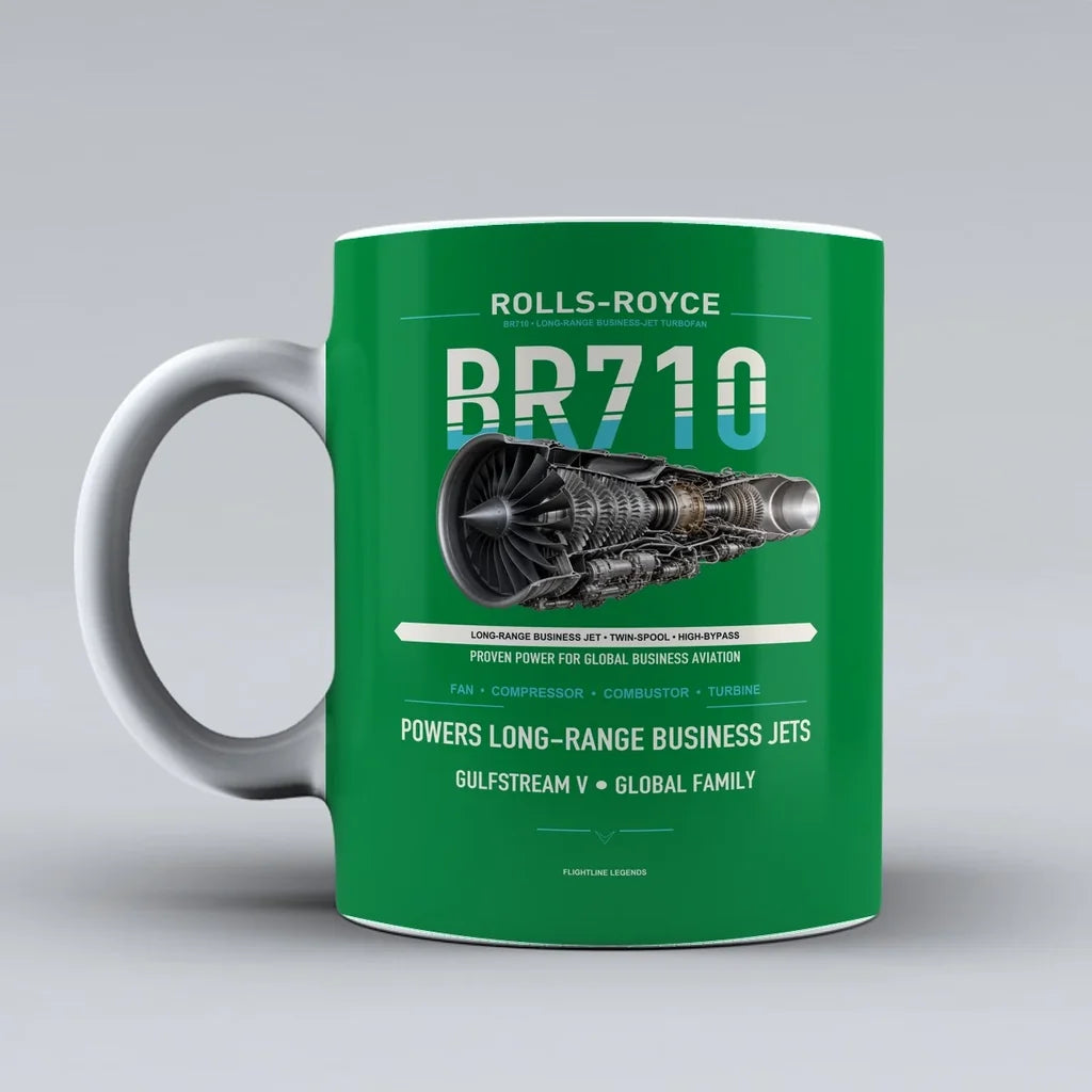 Mug design on green br710