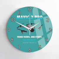 Thumbnail for DJI Mavic 3 Pro design on turquoise no frame wall clock