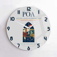 Thumbnail for Porto Alegre - Salgado Filho International Airport POA Wall-Clock No-Frame - Light Gray