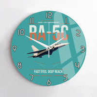 Thumbnail for RA-5C Vigilante design on turquoise no frame wall clock