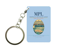 Thumbnail for Montpellier–Méditerranée Airport (MPL) design on light blue key chain