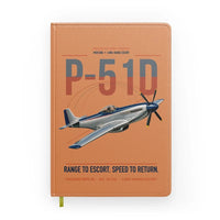 Thumbnail for P-51D Mustang design on orange notebook