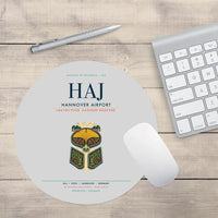 Thumbnail for Hannover Airport (HAJ) design on light gray round mouse pad