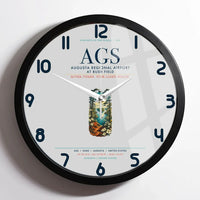 Thumbnail for Augusta Regional Airport at Bush Field (AGS) design on light gray framed wall clock