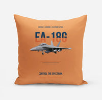 Thumbnail for EA-18G Growler Control The Spectrum design on orange pillow