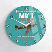 Thumbnail for Hawker Hurricane Mk I design on turquoise no frame wall clock