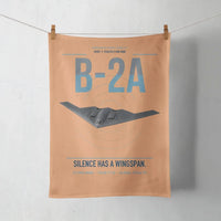 Thumbnail for B-2A Spirit design on orange towel