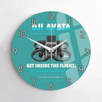 Thumbnail for DJI Avata design on turquoise no frame wall clock