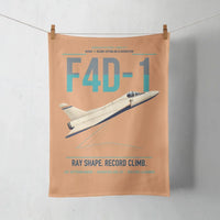 Thumbnail for F4D-1 Skyray design on orange towel