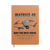 Thumbnail for DJI Matrice 4E design on orange notebook