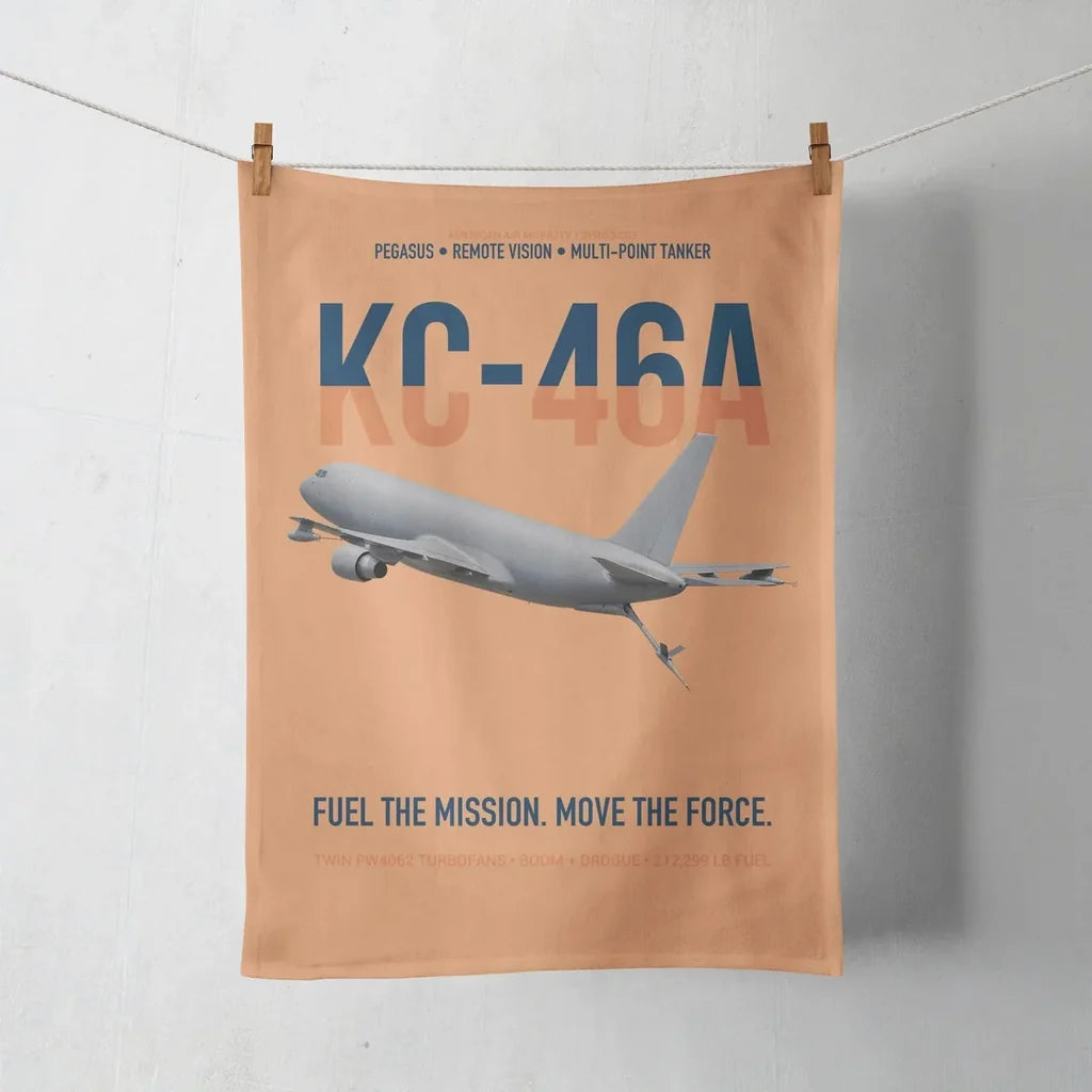 KC-46A PEGASUS design on orange towel