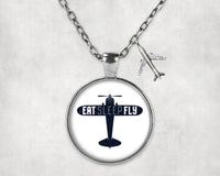 Thumbnail for Eat Sleep Fly & Propeller Necklace - view 10