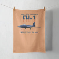 Thumbnail for FH-1 Phantom First Jet Takes the Deck design on orange towel