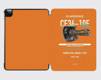 Thumbnail for CF34-10E design on orange ipad tablet case