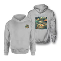 Thumbnail for VINTAGE G4084 - The Island Milk Run - Double-Side Hoodie design on lightgray double side