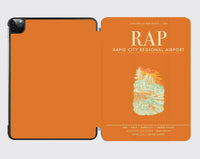 Thumbnail for Rapid City Regional Airport (RAP) design on orange ipad tablet case