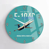 Thumbnail for F-104C Starfighter design on turquoise no frame wall clock