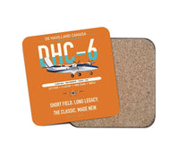 Thumbnail for DHC-6 Twin Otter Classic 300-G design on orange 1 piece coaster
