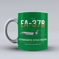 Thumbnail for EA-37B Compass Call design on green ceramic mug, double-side print