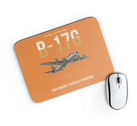 Thumbnail for B-17G Flying Fortress design on orange rectangle mouse pad