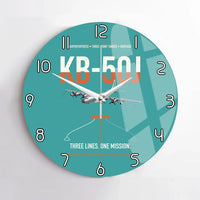 Thumbnail for KB-50J Superfortress design on turquoise no frame wall clock