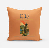 Thumbnail for Dresden Airport (DRS) design on orange pillow