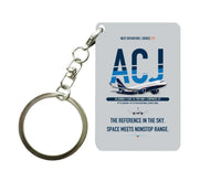 Thumbnail for Airbus ACJ320neo Key Chain design on light gray key chain