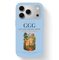 Thumbnail for Longview Airport (GGG) design on light blue iPhone 17 Pro MagSafe case