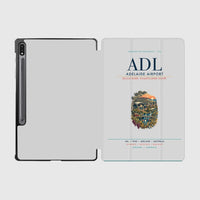 Thumbnail for Adelaide Airport (ADL) design on light gray samsung tablet tablet case