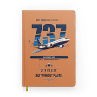 Thumbnail for Boeing 737 MAX 8 design on orange notebook