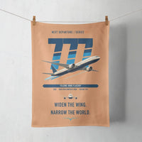 Thumbnail for Boeing 777-9 design on orange towel