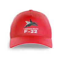 Thumbnail for The Fighter Jet 22 Silhouette printed hat - red