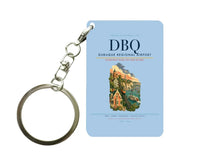 Thumbnail for Dubuque Regional Airport (DBQ) design on light blue key chain