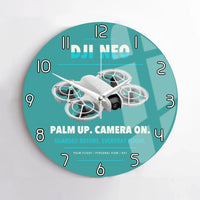 Thumbnail for DJI Neo design on turquoise no frame wall clock