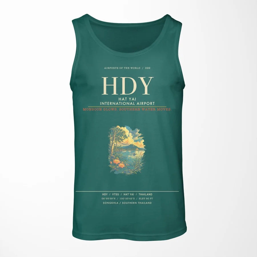 Hat Yai International Airport HDY Tank Top - Green