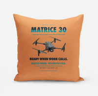 Thumbnail for DJI Matrice 30 design on orange pillow
