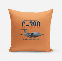 Thumbnail for C-390 Millennium design on orange pillow