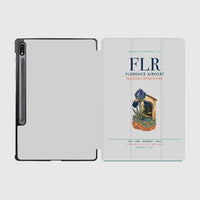 Thumbnail for Florence Airport (FLR) design on light gray samsung tablet tablet case