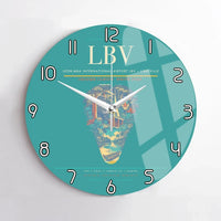 Thumbnail for Leon-Mba International Airport (LBV) design on turquoise no frame wall clock