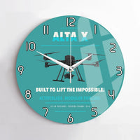Thumbnail for Freefly Alta X design on turquoise no frame wall clock